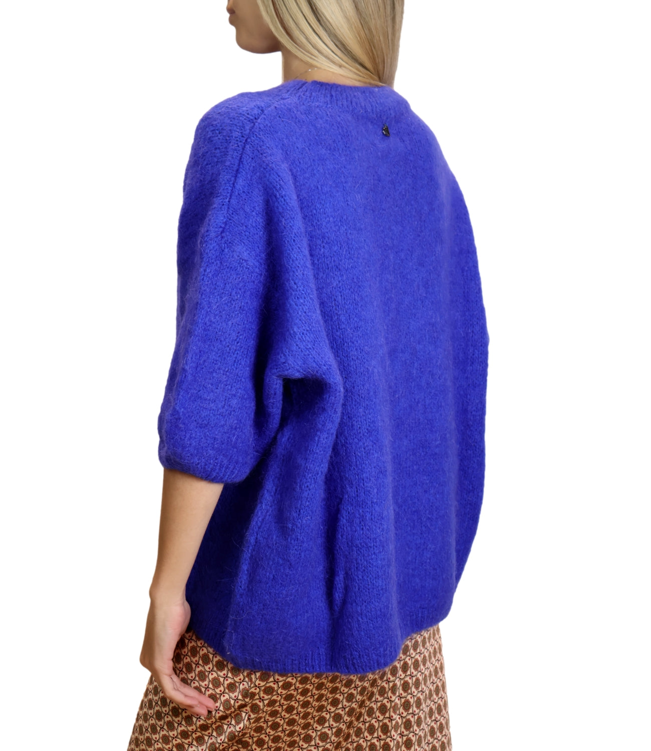 Dixie Maglia Mohair Blu Elettrico Donna