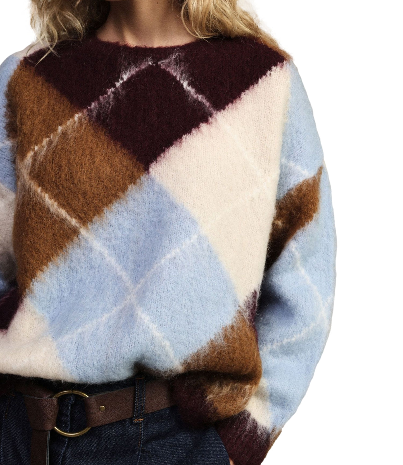 Dixie Maglia Rombi Polvere Donna