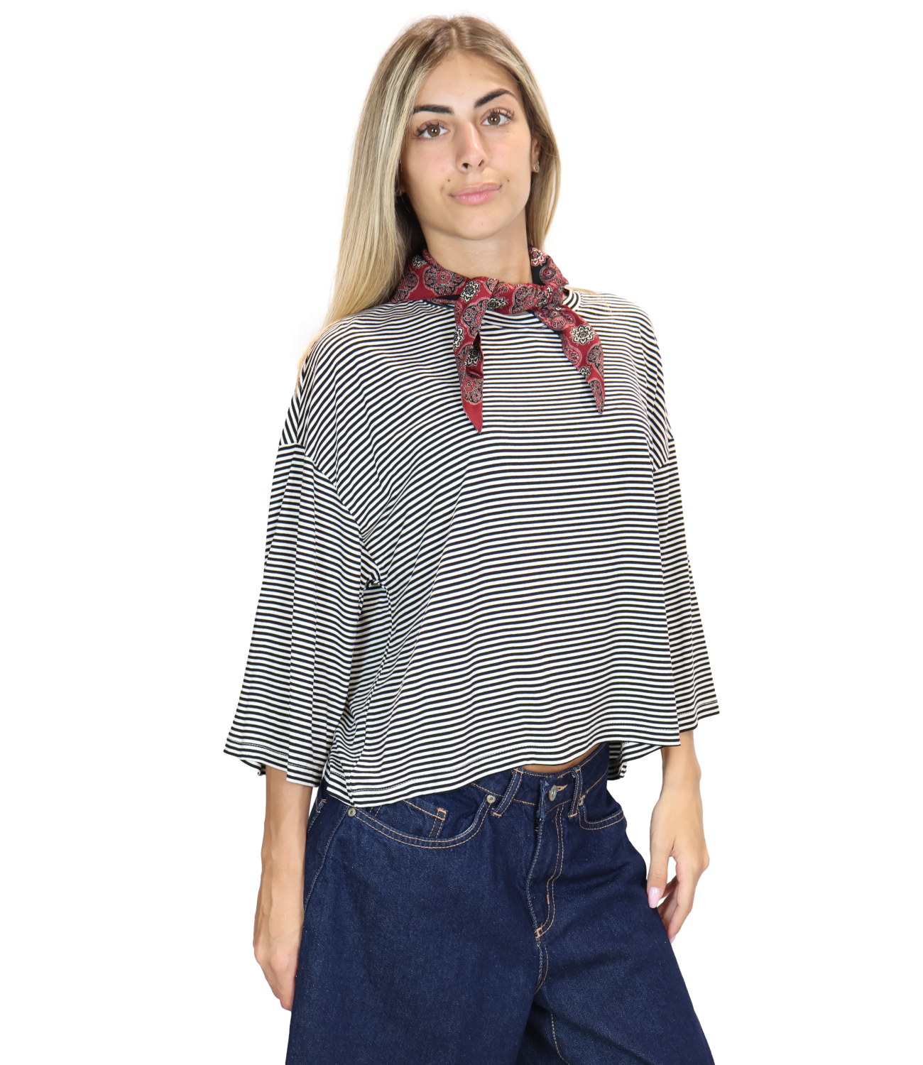 Dixie Maglia Righe Nero Donna