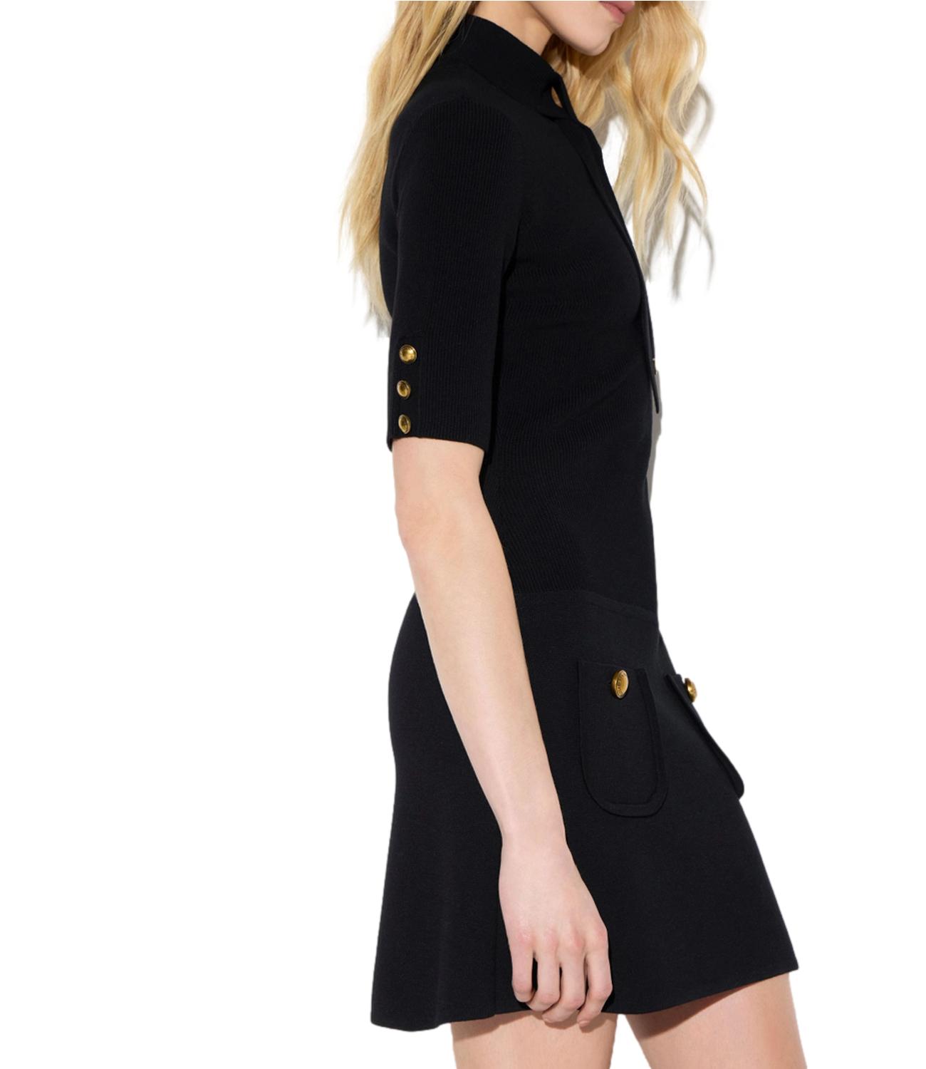 EF Mini abito in maglia nero donna