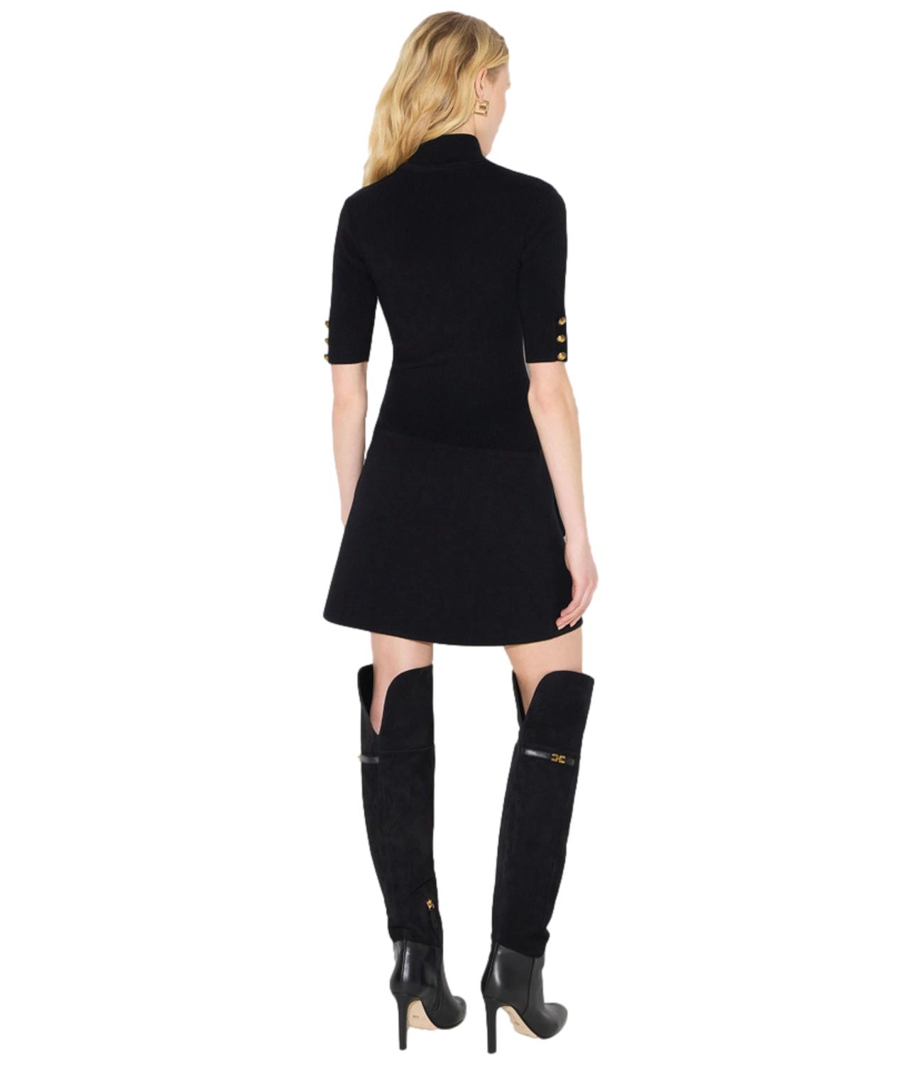 EF Mini abito in maglia nero donna