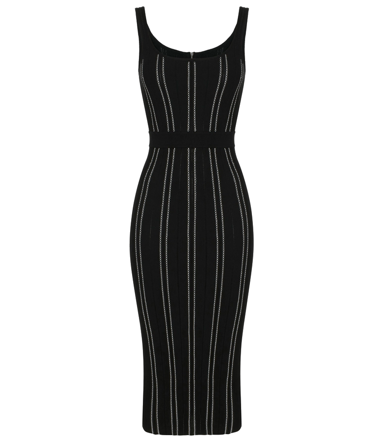 Abito EF donna nero burro sinuoso