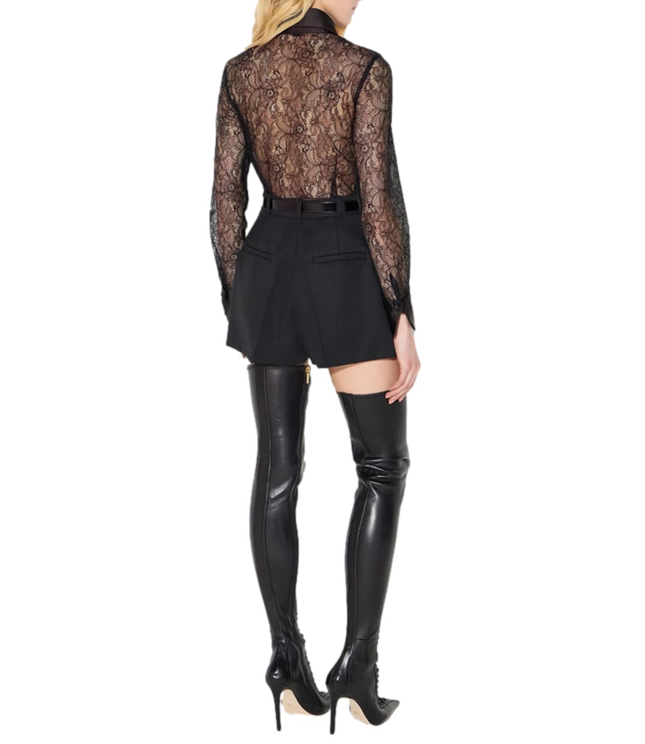 EF Camicia in pizzo nero donna