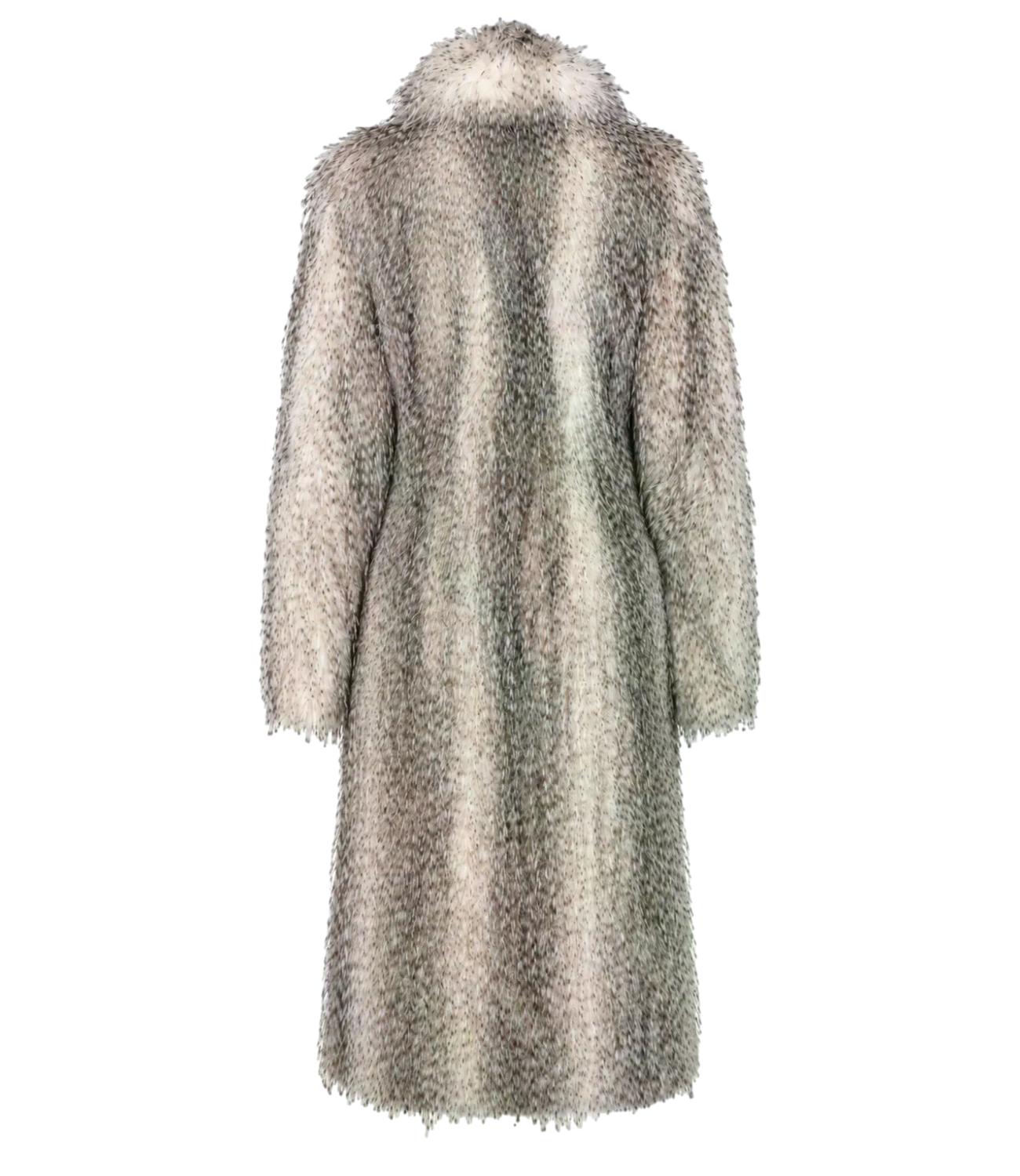 Elisabetta Franchi Cappotto effetto pelo con bustier