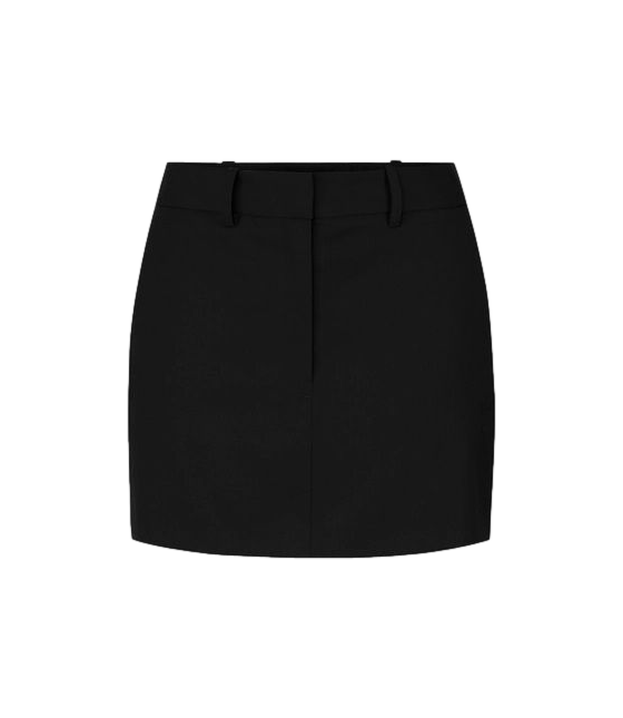 Gonna Elisabetta Franchi corta nera con pattine