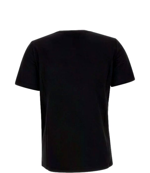 T-shirt Elisabetta Franchi in Jersey con Logo Gioiello Nero