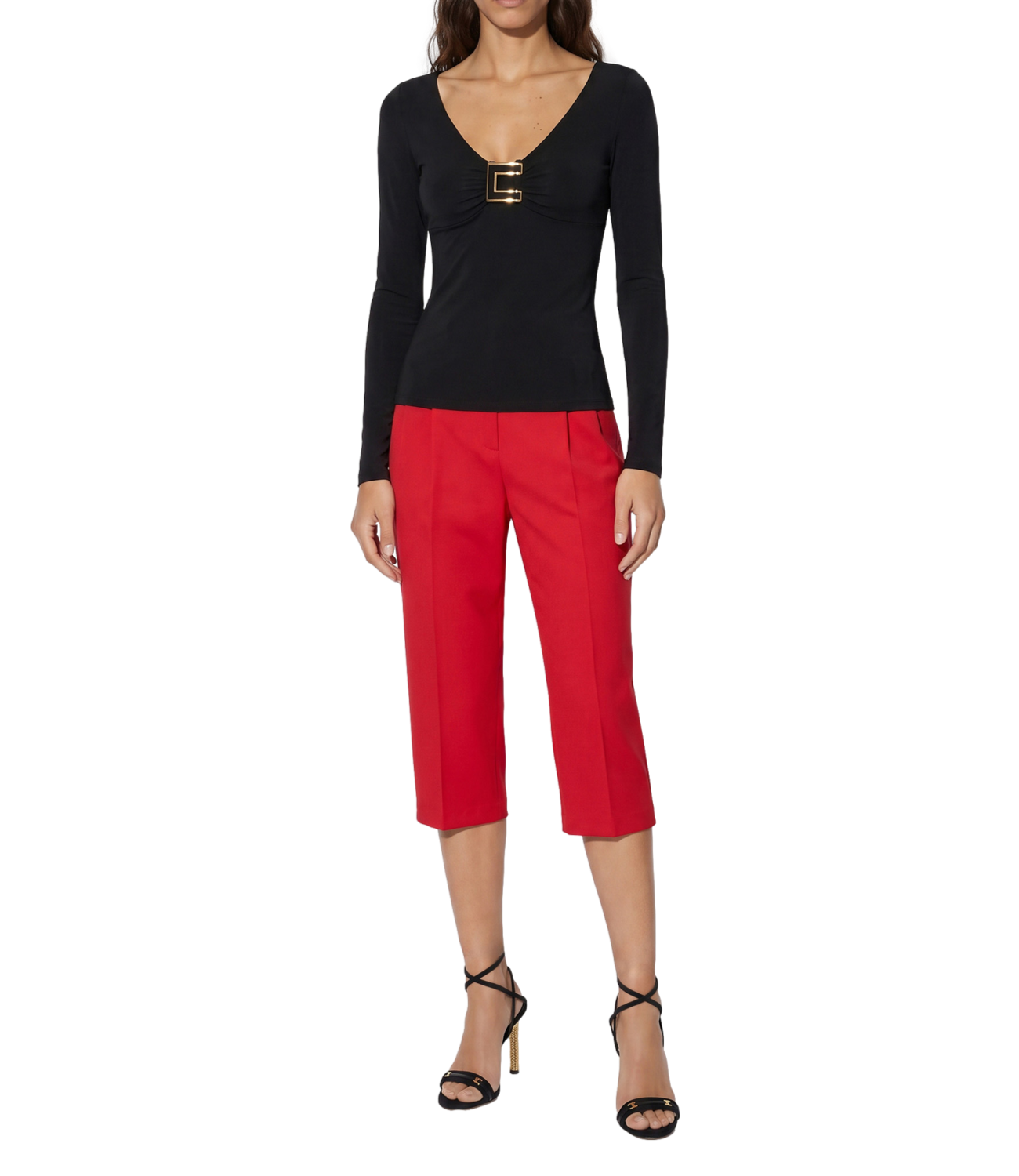 ELISABETTA FRANCHI maglia nera donna