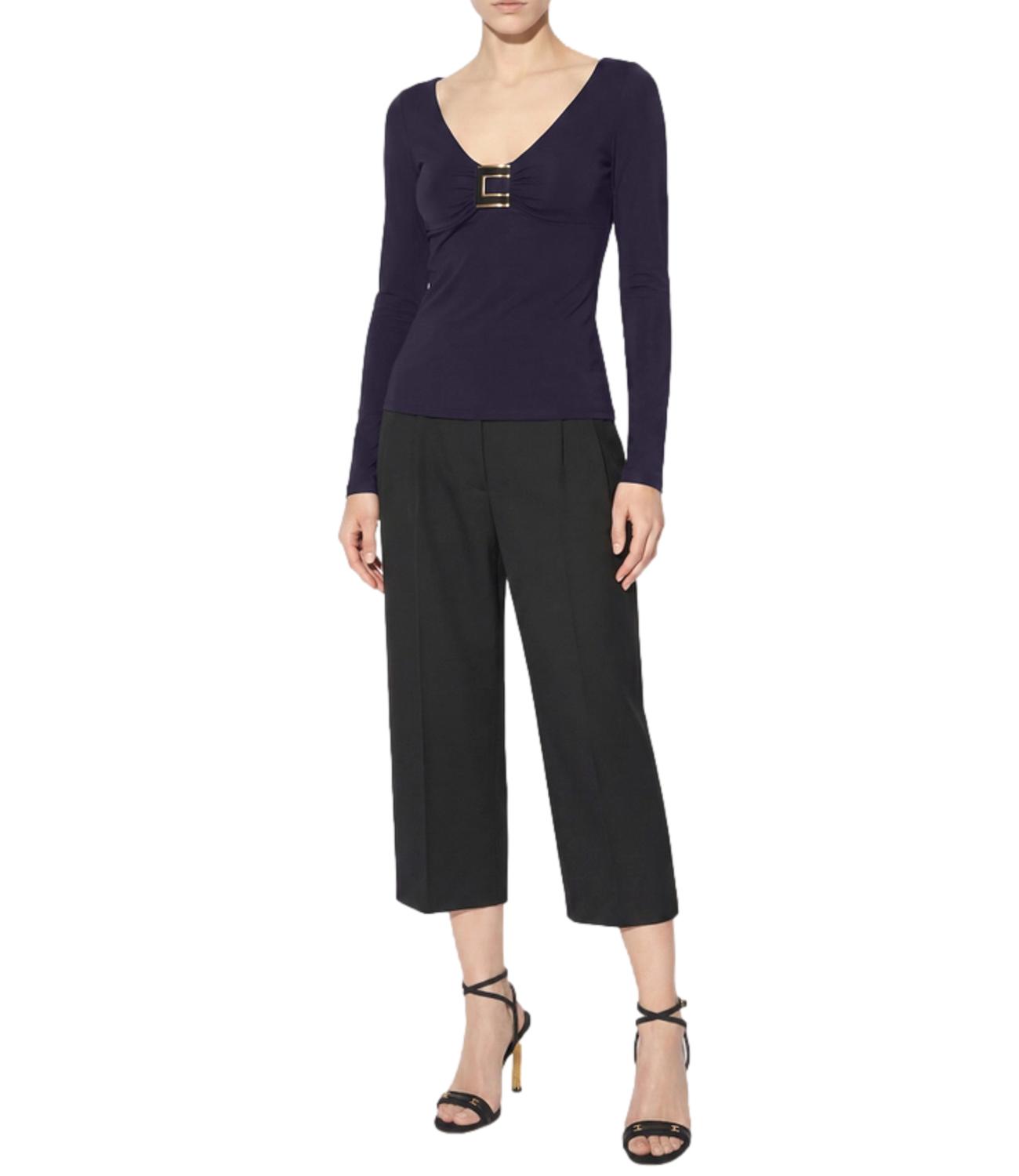 EF Maglia maniche lunghe blu donna