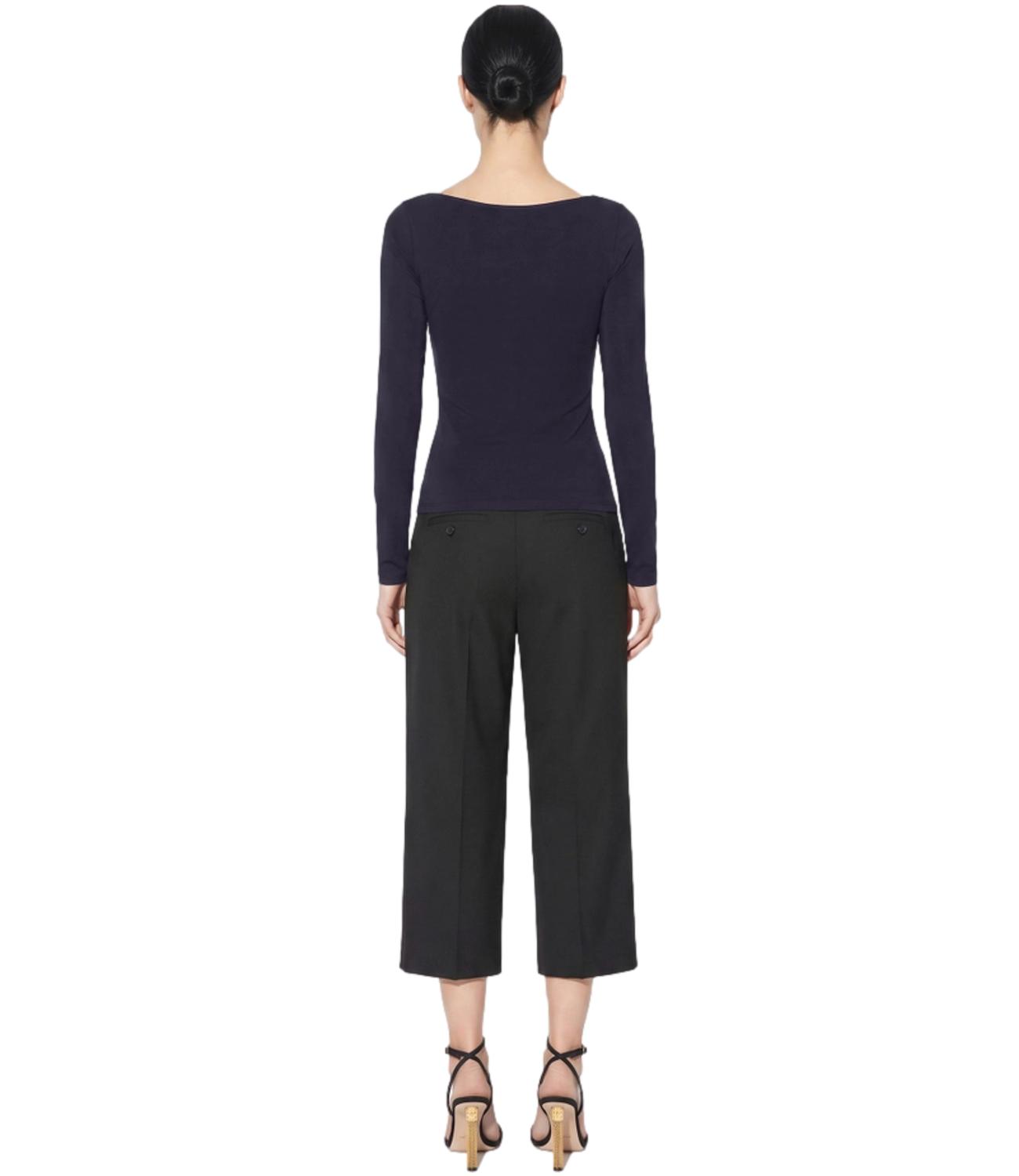 EF Maglia maniche lunghe blu donna