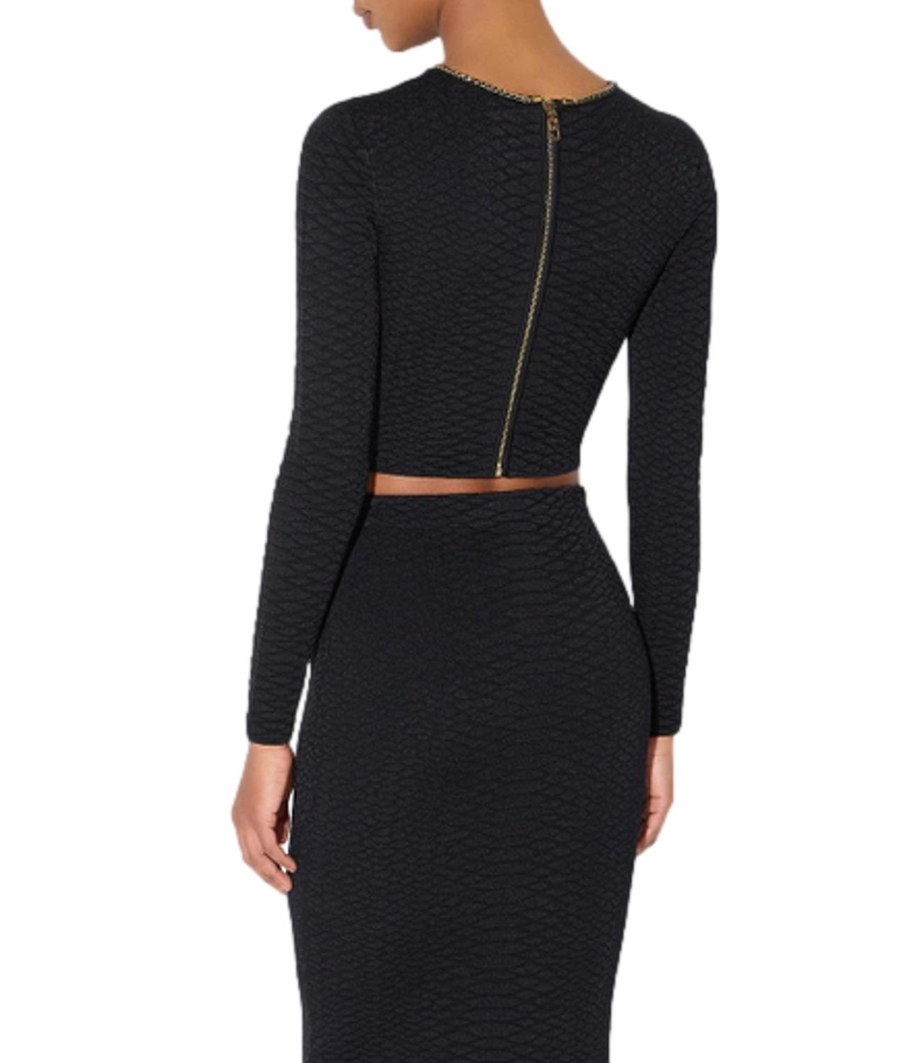 EF Maglia mancia lunga nero donna
