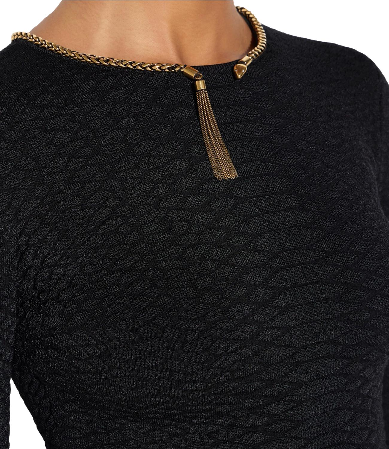 EF Maglia mancia lunga nero donna