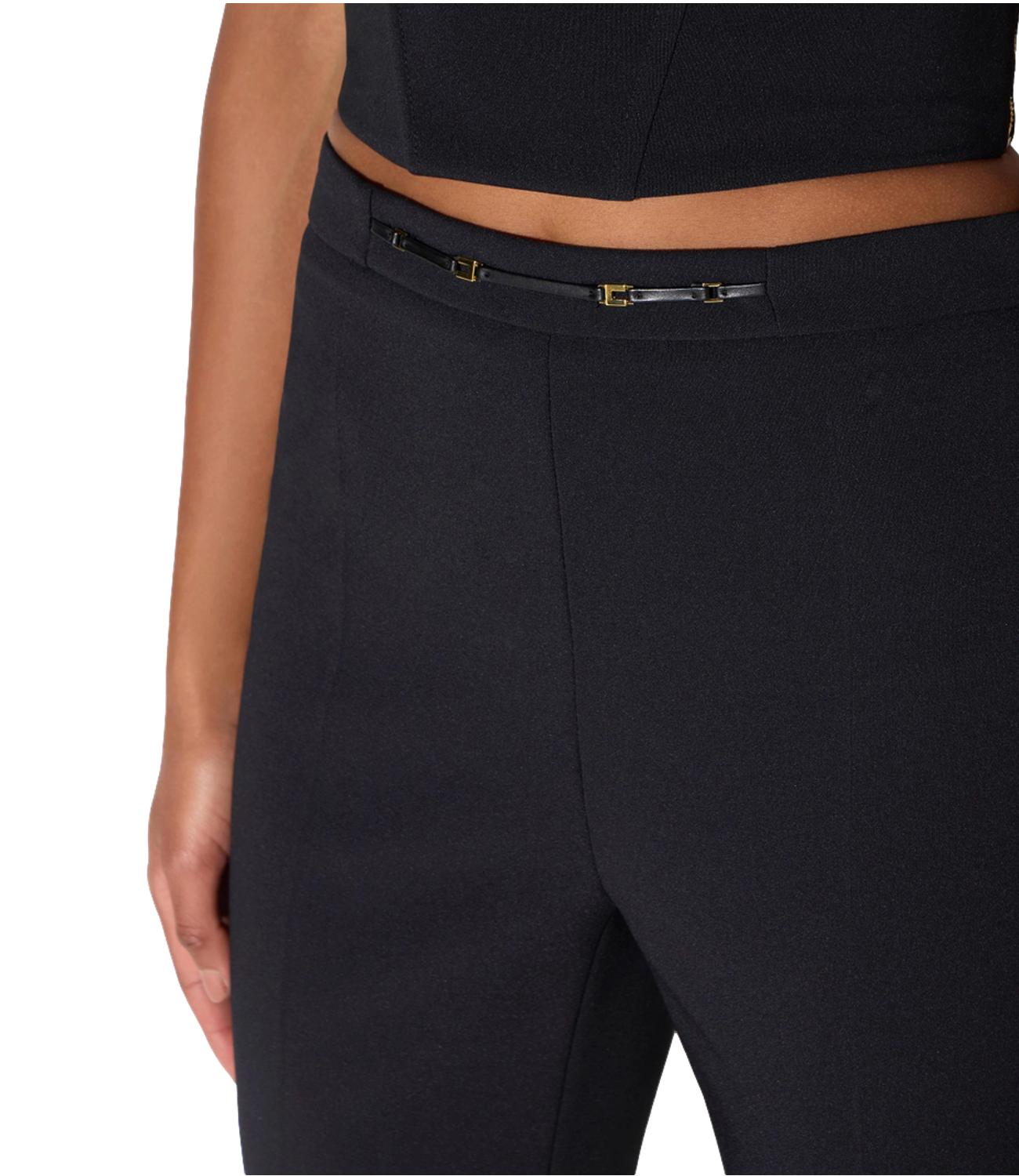 EF Pantalone nero con gioiello donna