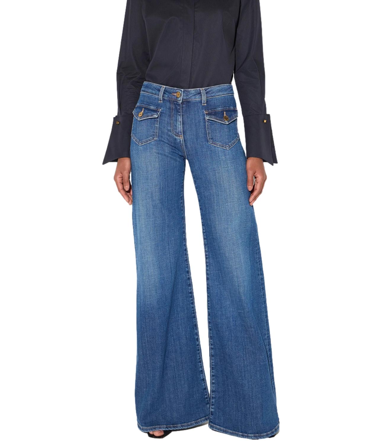 EF Jeans a zampa blue vintage donna