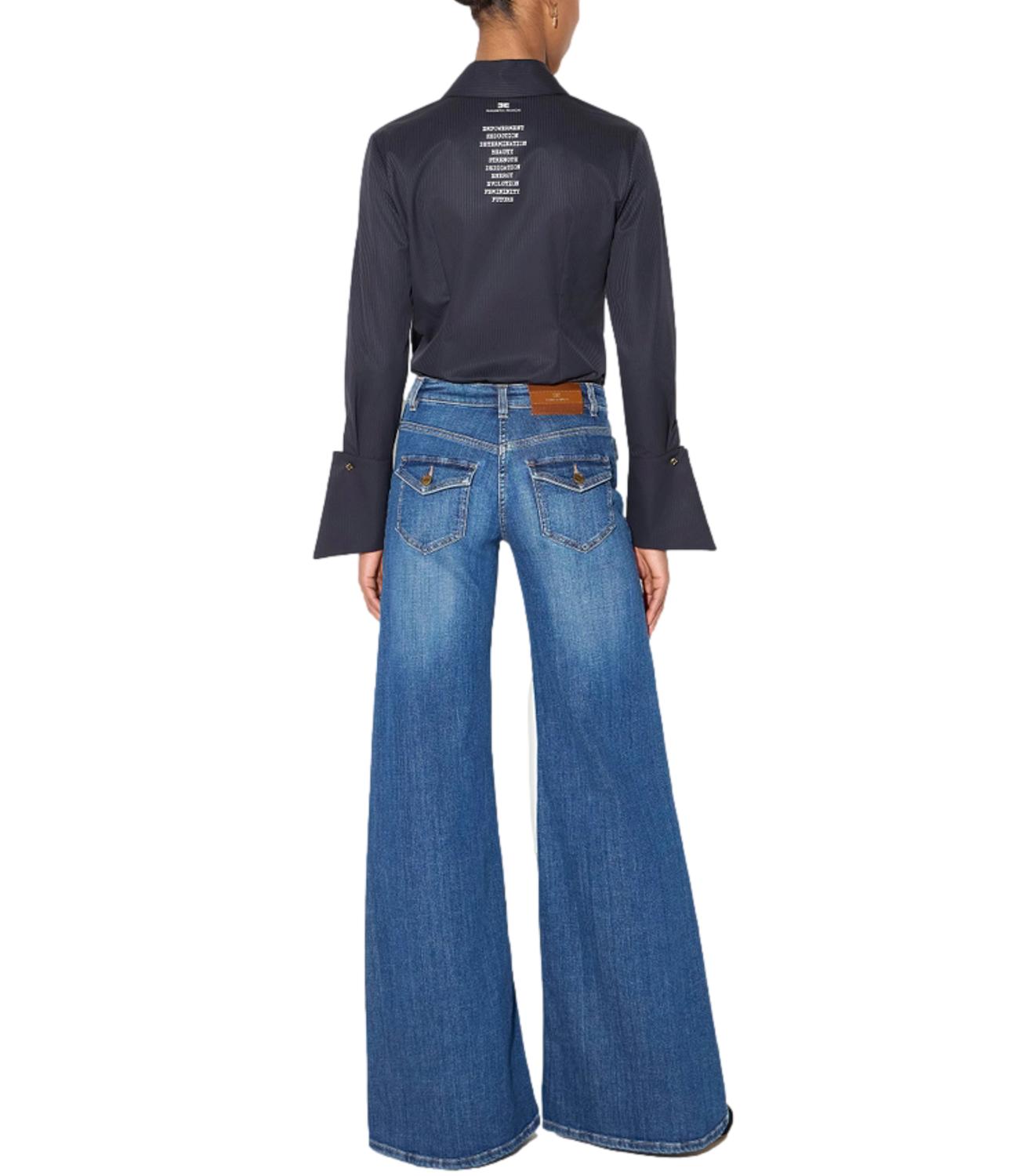 EF Jeans a zampa blue vintage donna