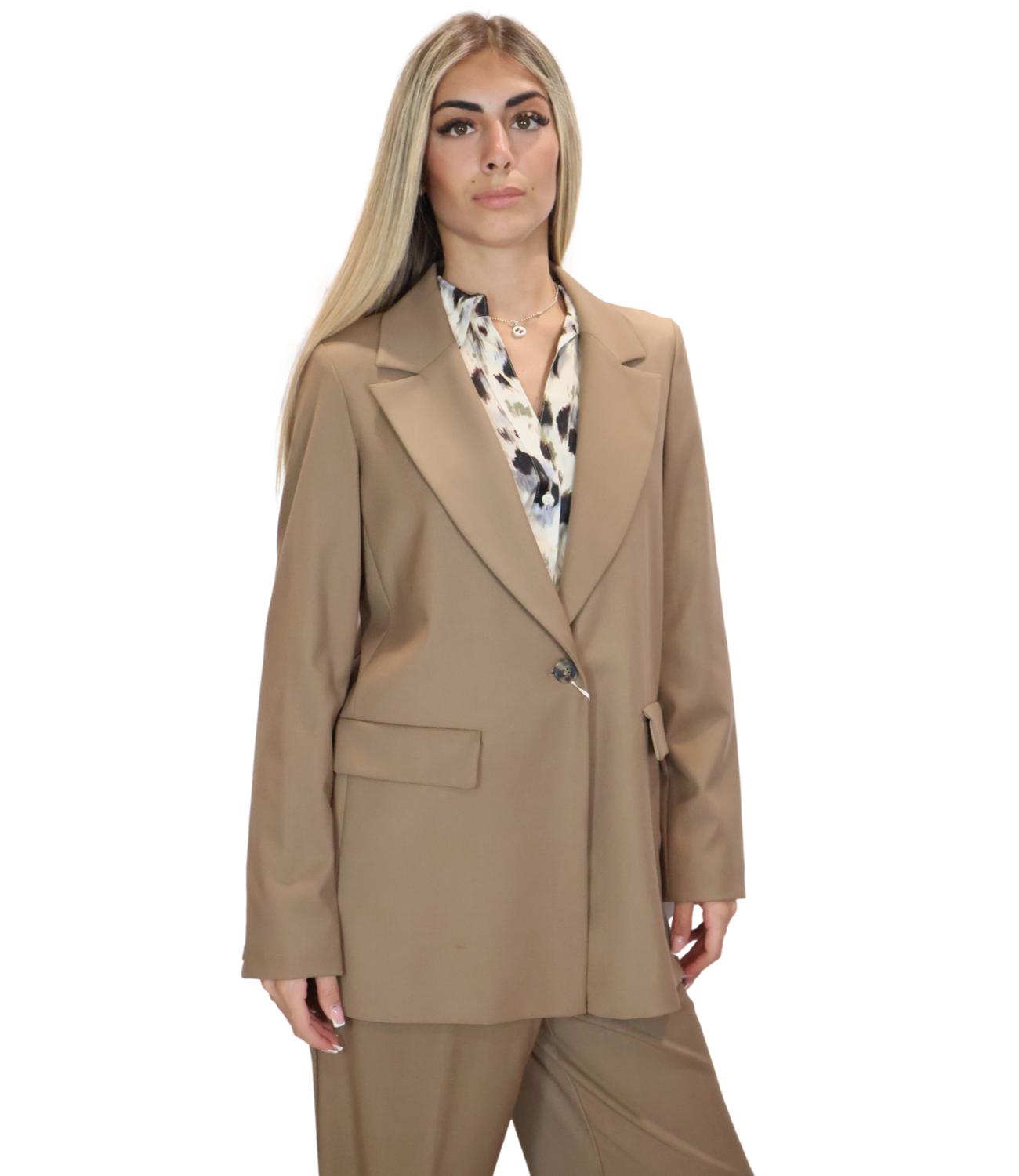 Emme Marella Giacca Emmoro Beige Donna