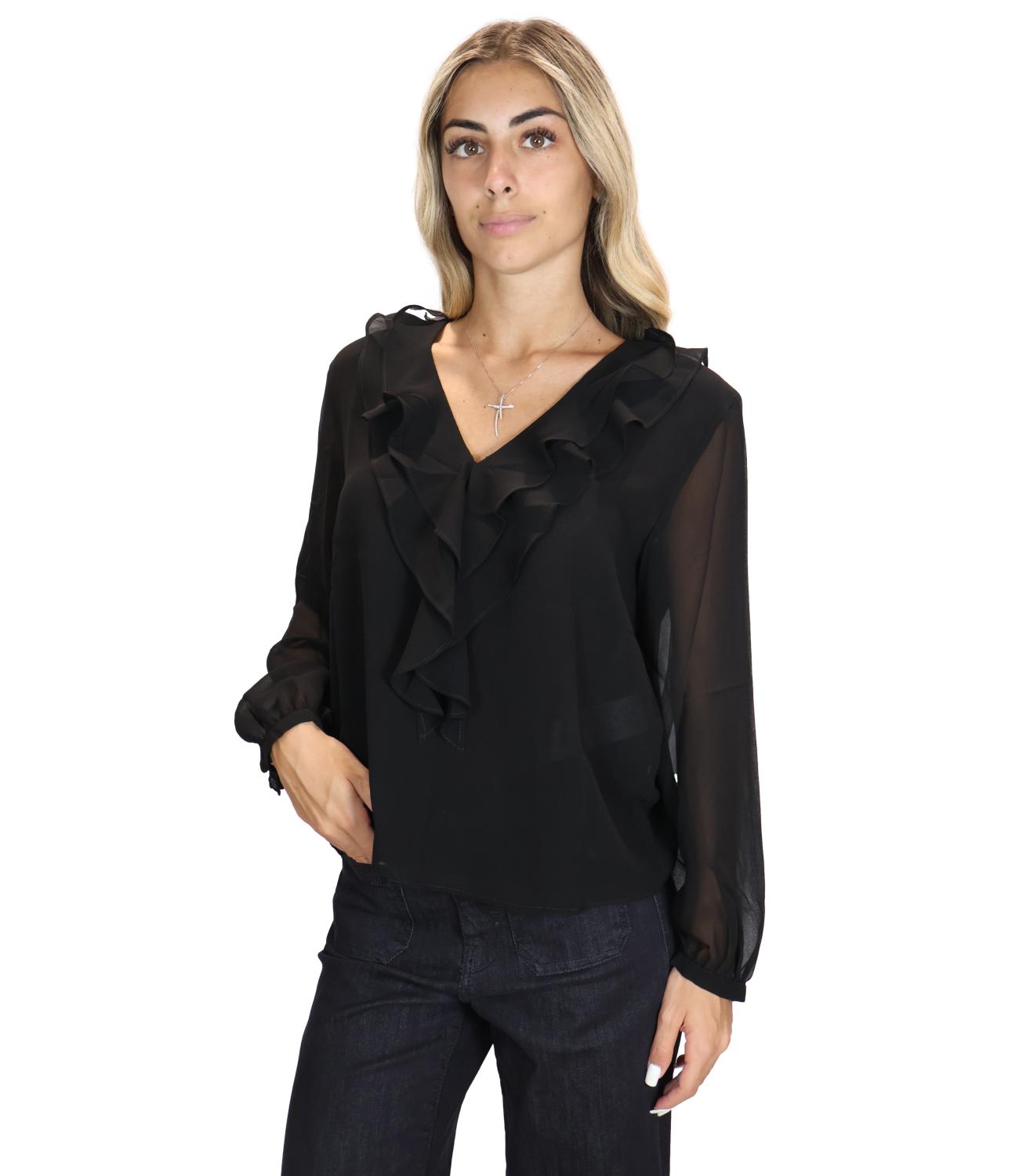 Emme Marella Camicia Emmlusso Nero Donna
