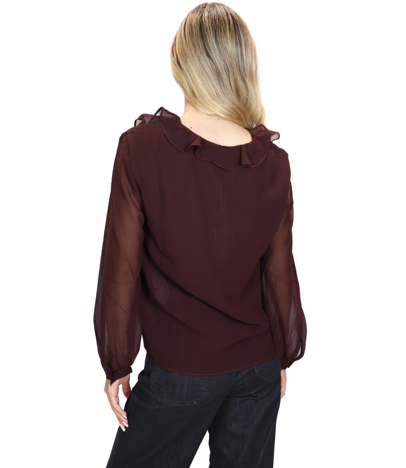 Emme Marella Camicia Emmlusso Bordeaux Donna