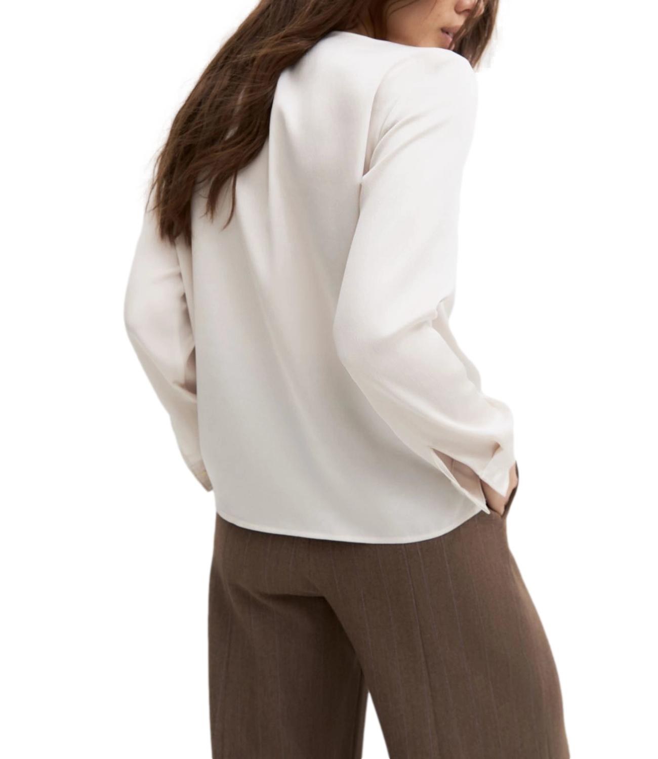 Emme Marella Camicia Emmquinoa Bianco Lana Donna