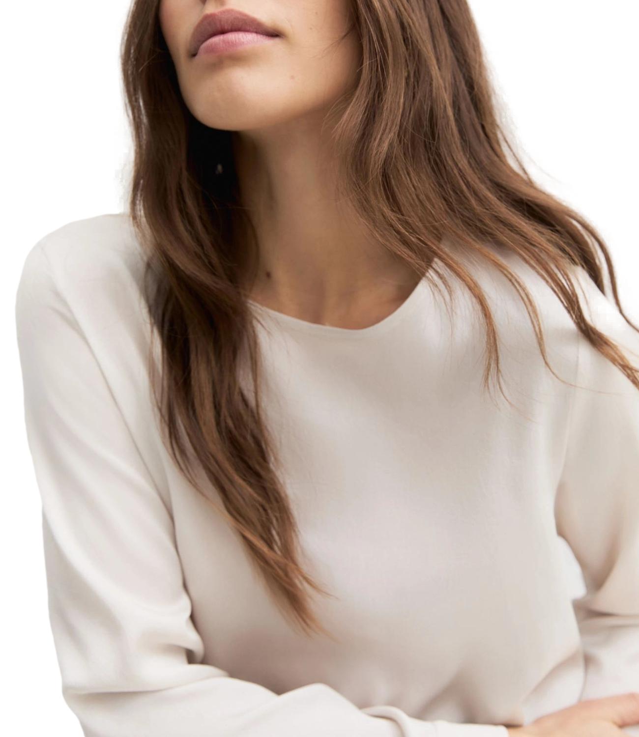 Emme Marella Camicia Emmquinoa Bianco Lana Donna