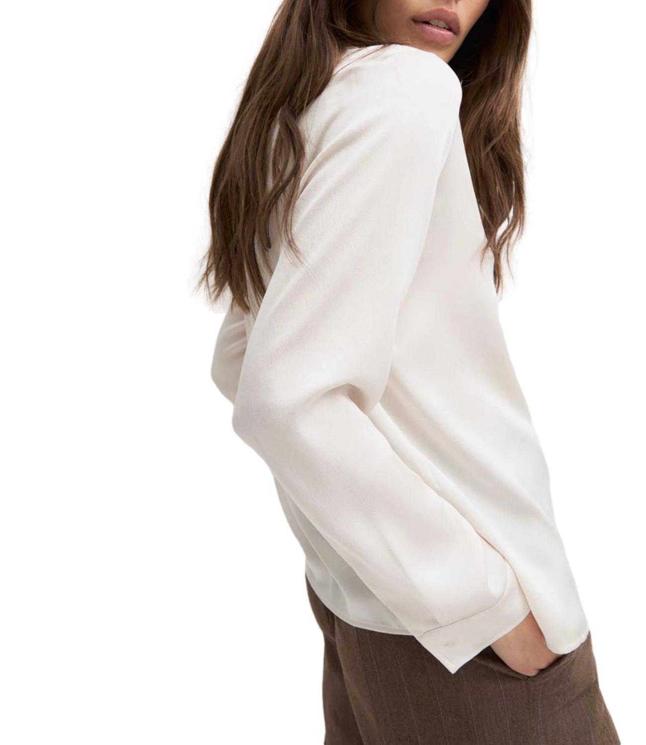Emme Marella Camicia Emmquinoa Bianco Lana Donna