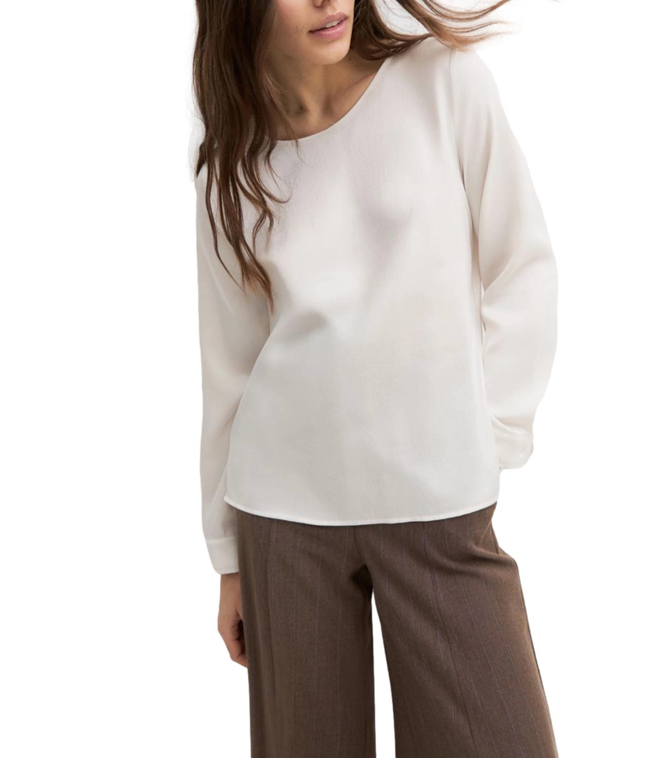 Emme Marella Camicia Emmquinoa Bianco Lana Donna
