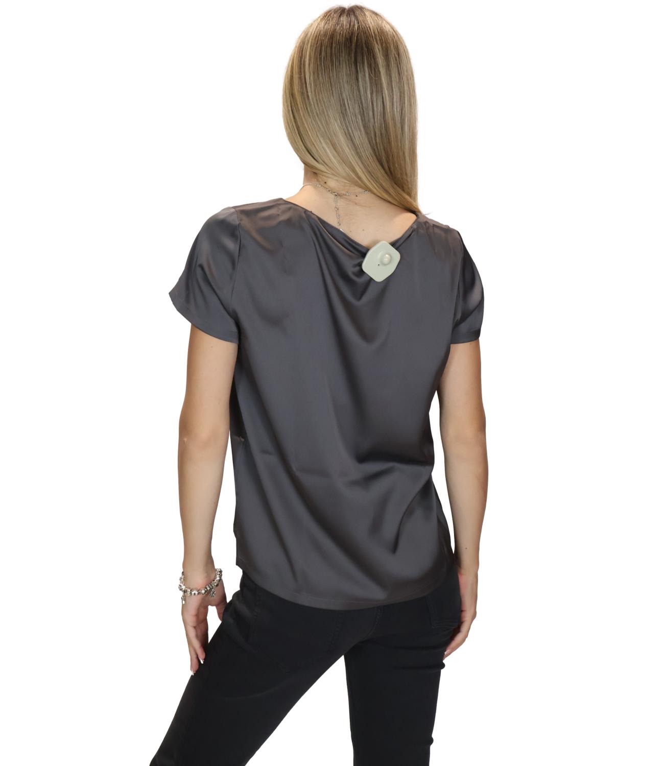 Emme Marella Camicia Emmpanteon Grigio Ardesia Donna