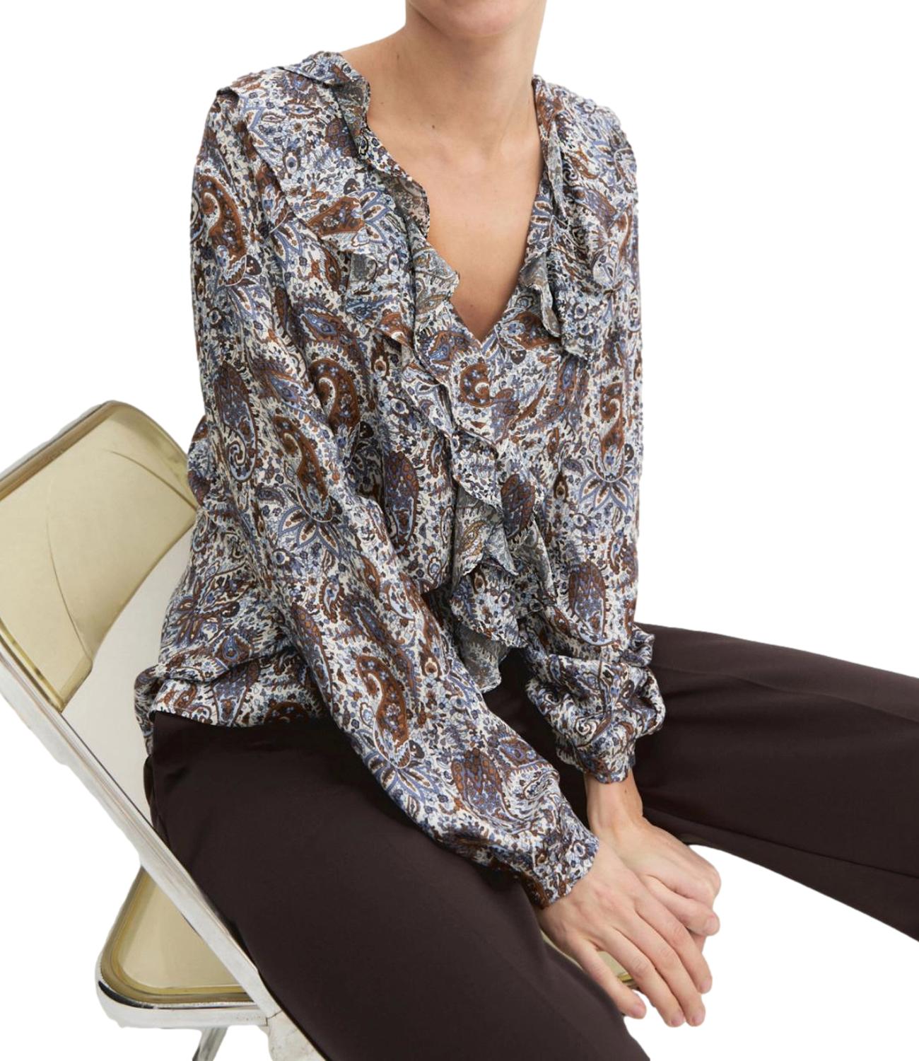 Emme Marella Camicia Emmdonare Bianco Lana Donna