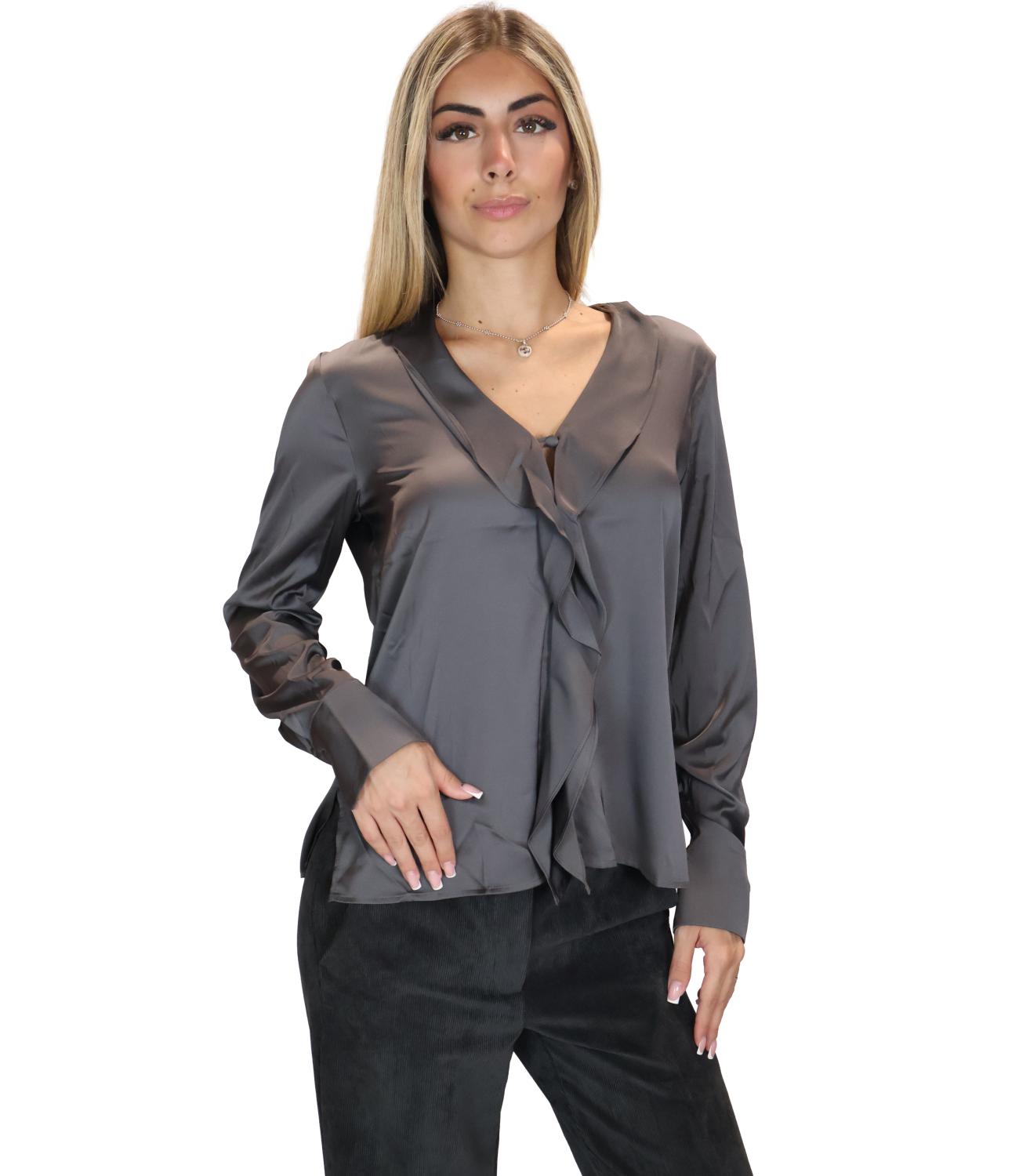 Emme Marella Camicia Emmaggravi Grigio Ardesia Donna