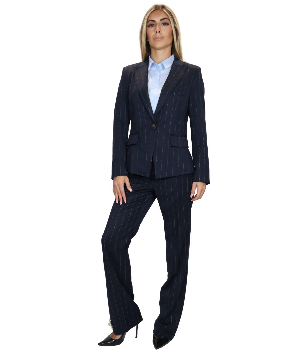 Emme Marella Pantalone Emmcomodo Navy Donna