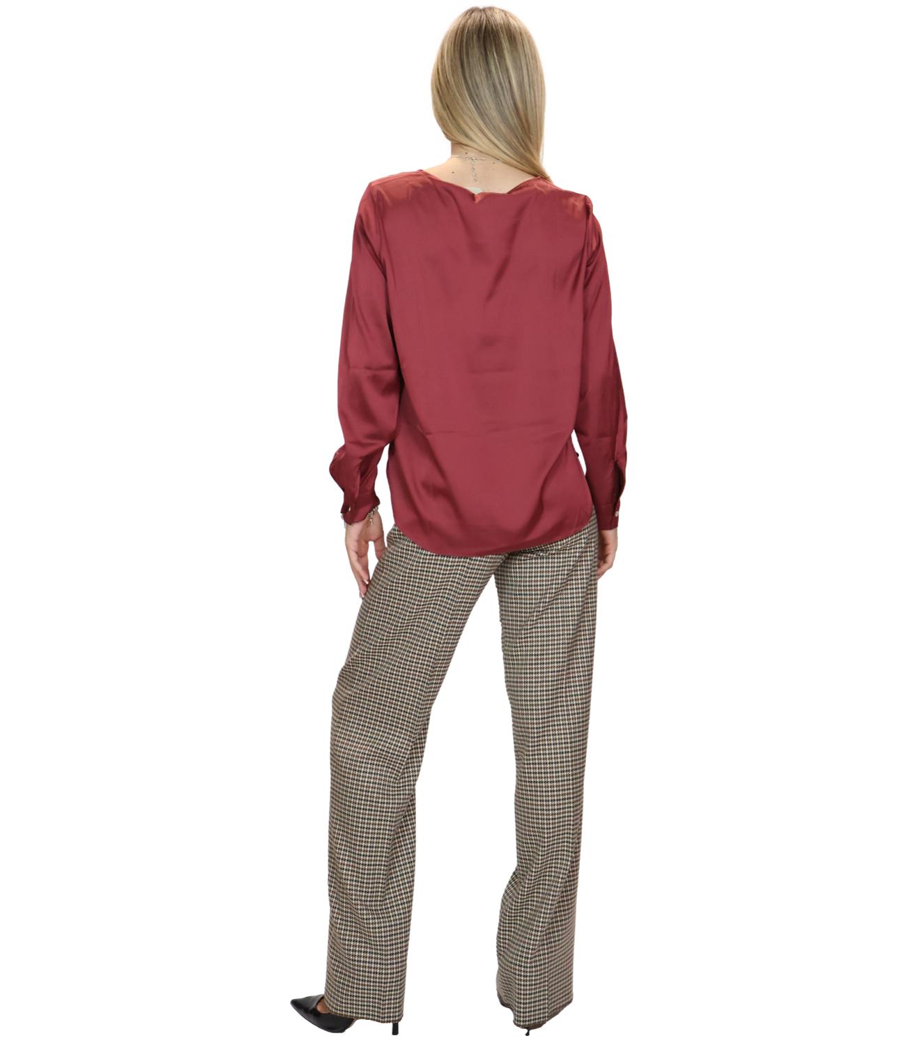 Emme Marella Pantalone Emmamato Bianco Lana Donna