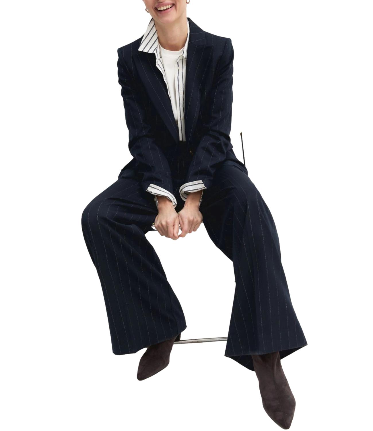 Emme Marella Pantalone Emmbaffo2 Navy Donna