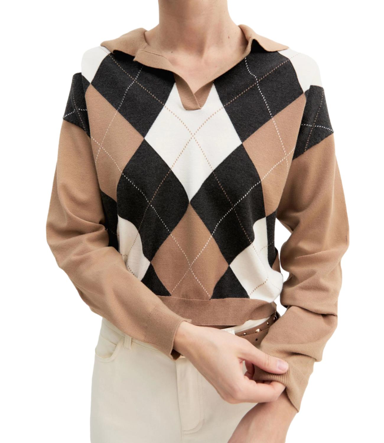 Emme Marella Maglia Emmottanta Cammello Donna