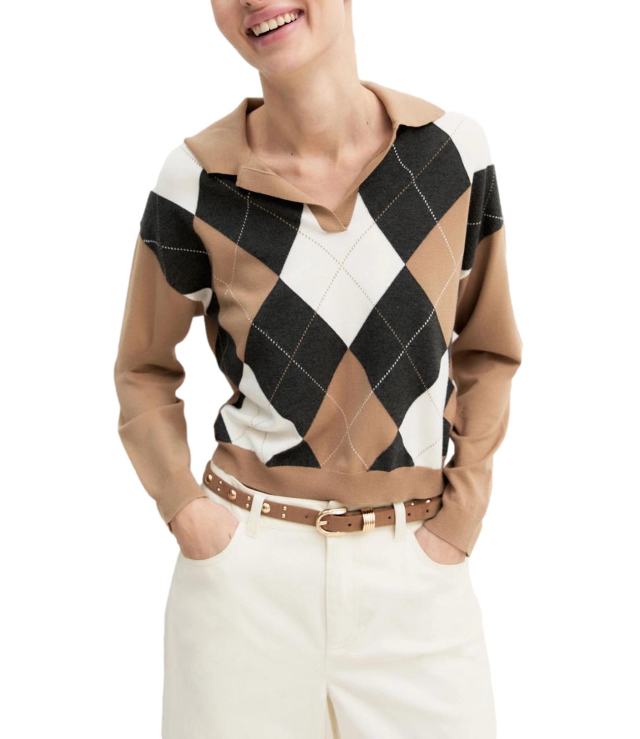 Emme Marella Maglia Emmottanta Cammello Donna