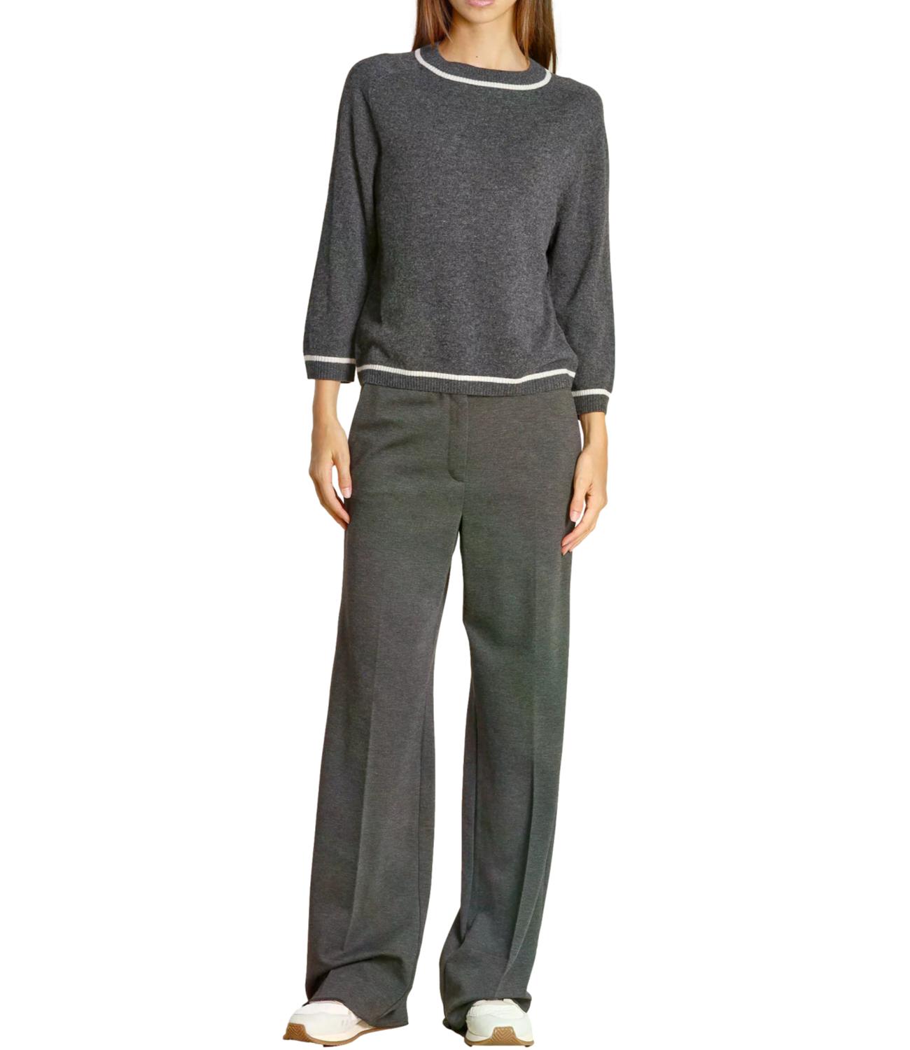 Emme Marella Maglia Emmegrege Grigio Scuro Melange Donna