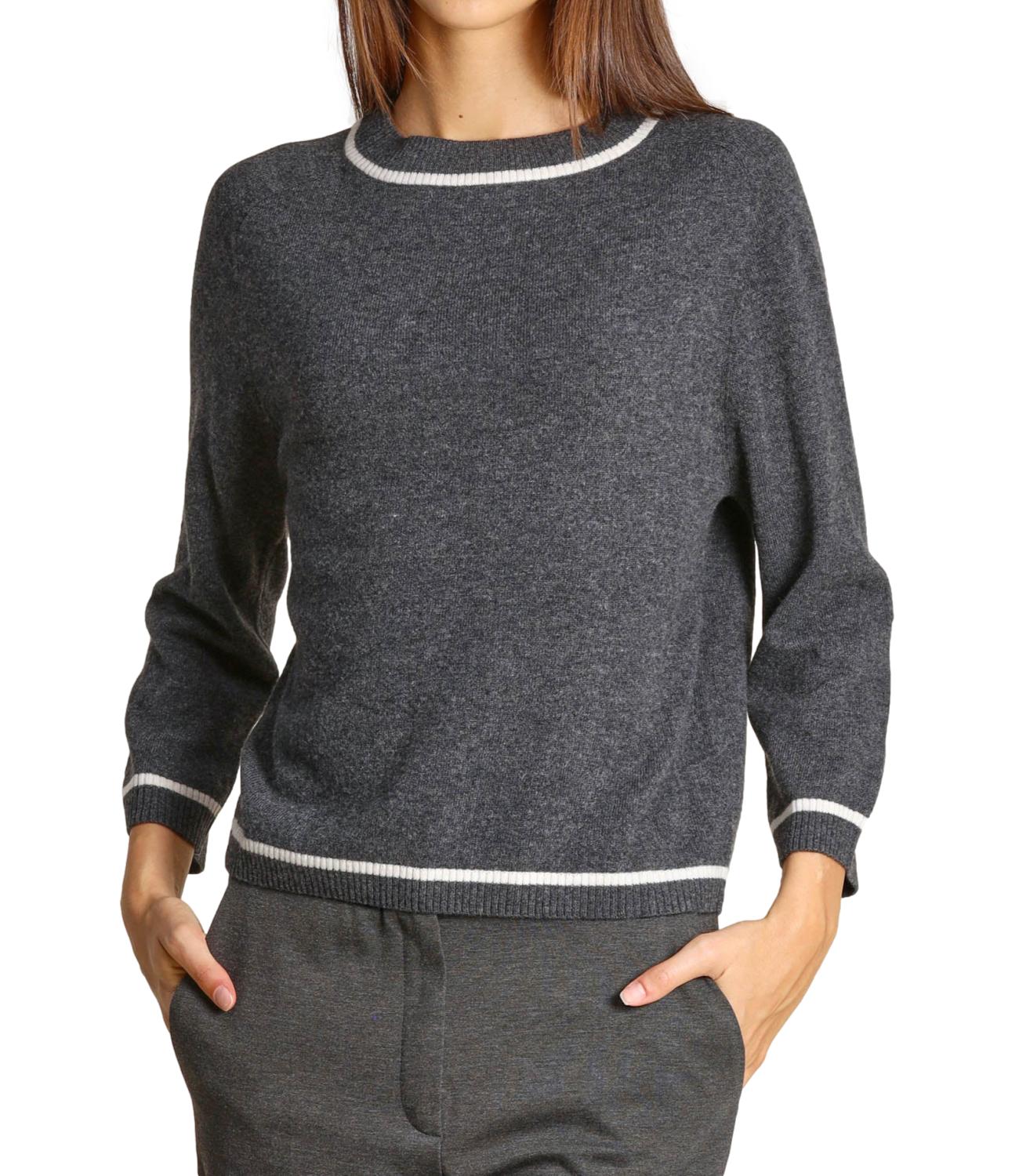 Emme Marella Maglia Emmegrege Grigio Scuro Melange Donna