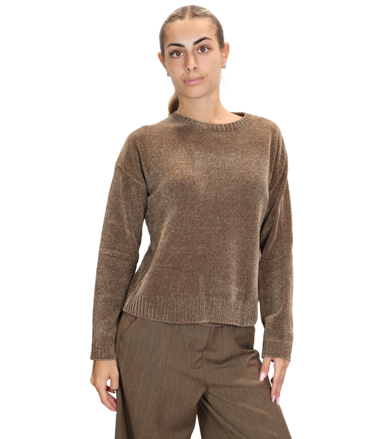 Emme Marella Maglia Emmmaestro Marrone Donna