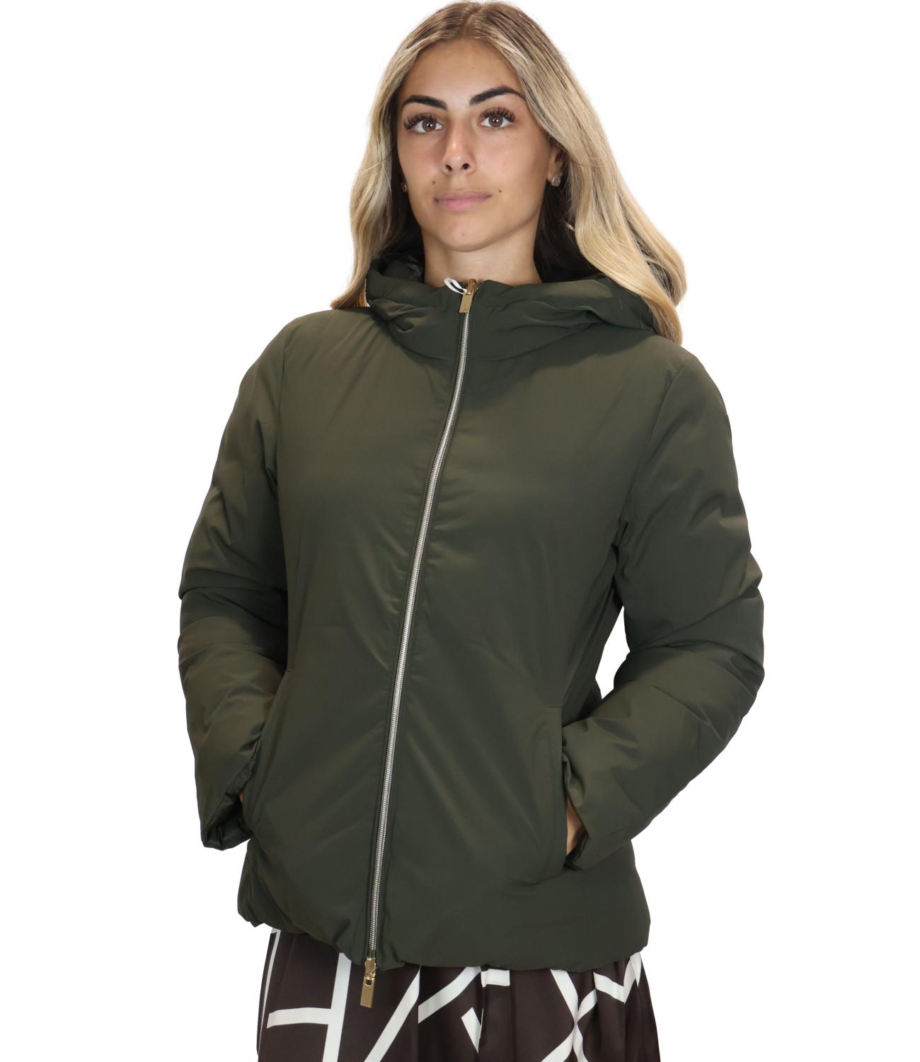 Emme Marella Imbottito Emmsalato Verde Militare Donna