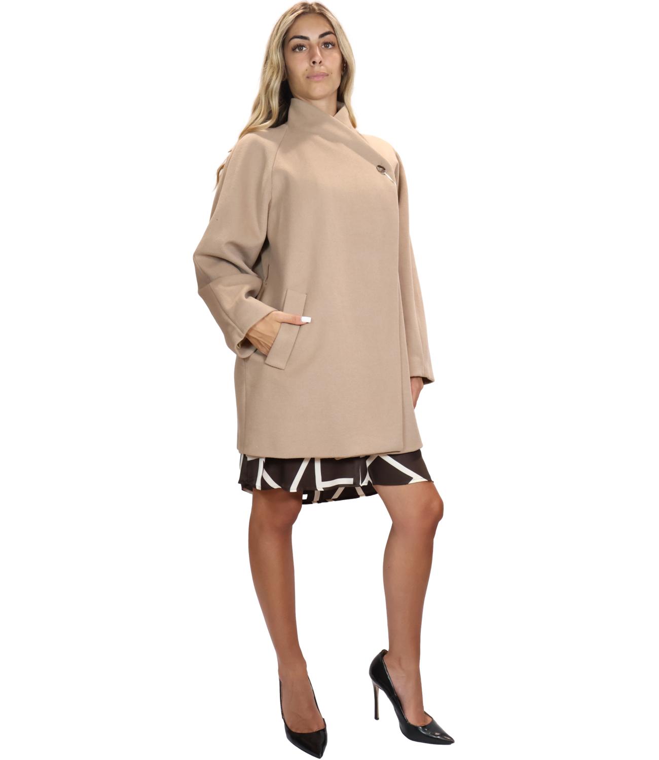 Emme Marella Cappotto Emmleccio Nocciola Donna