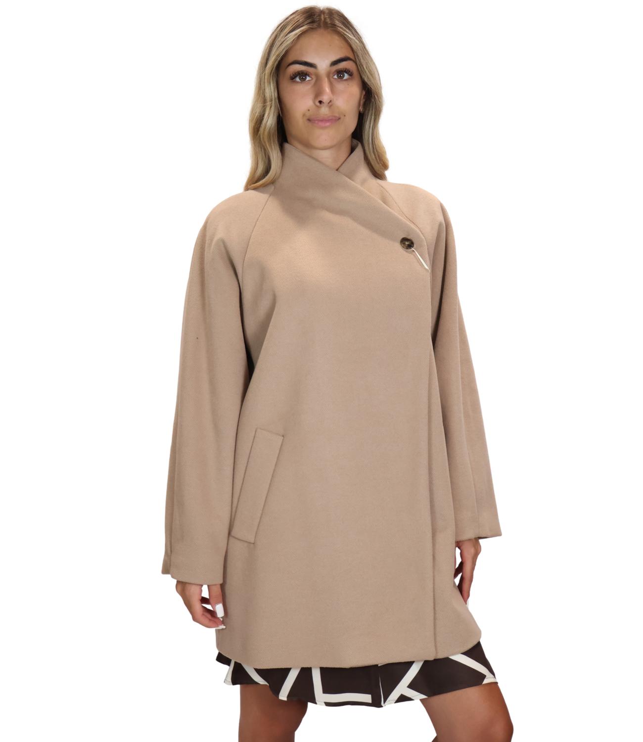 Emme Marella Cappotto Emmleccio Nocciola Donna