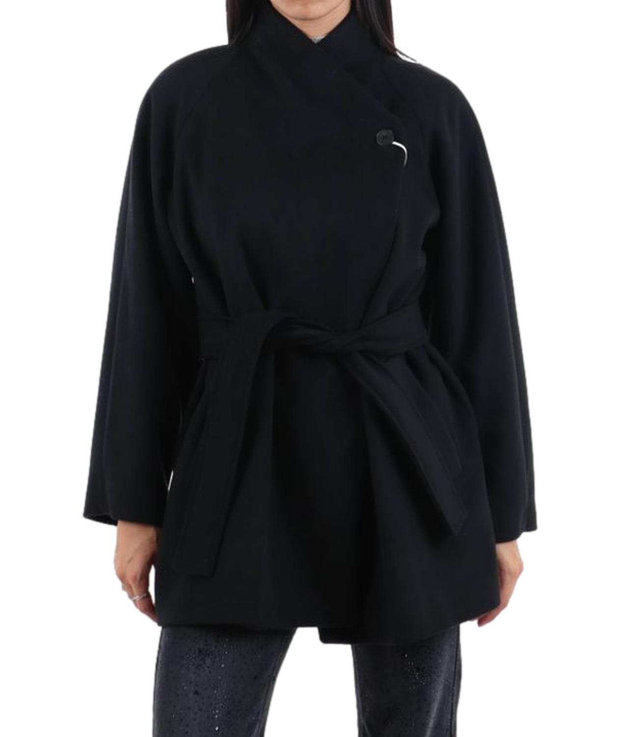 Emme Marella Cappotto Emmleccio Nero Donna