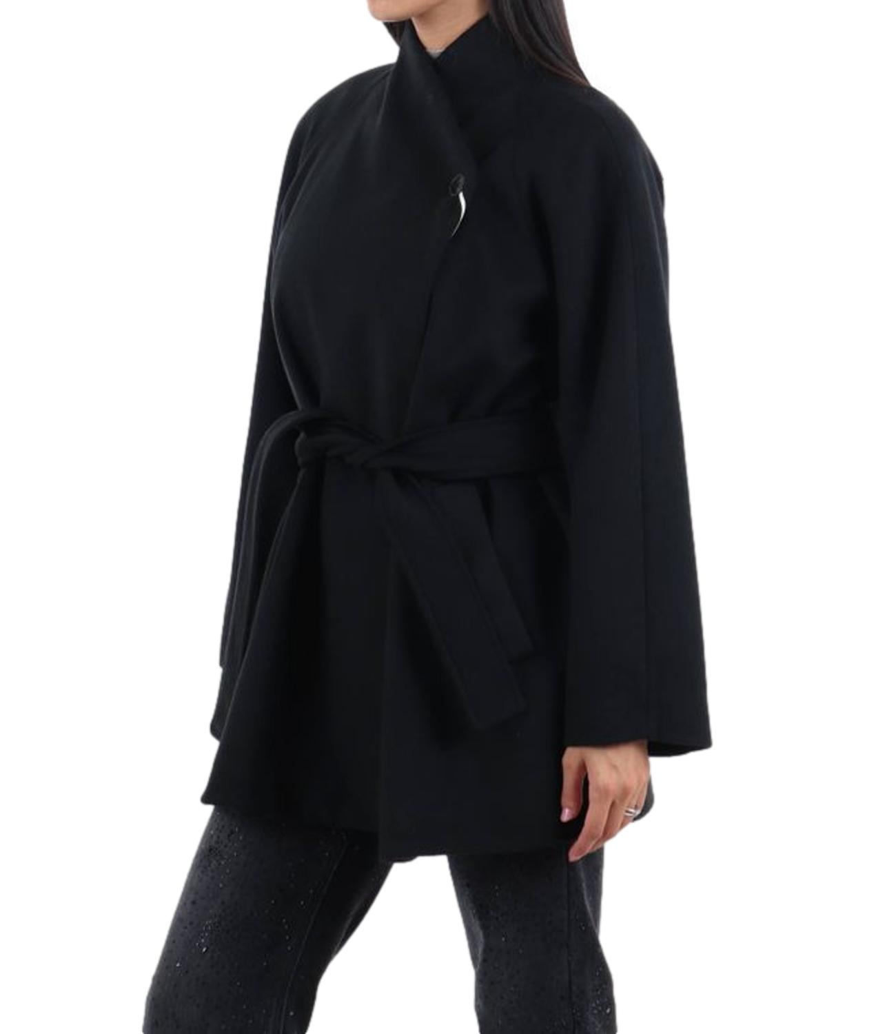 Emme Marella Cappotto Emmleccio Nero Donna