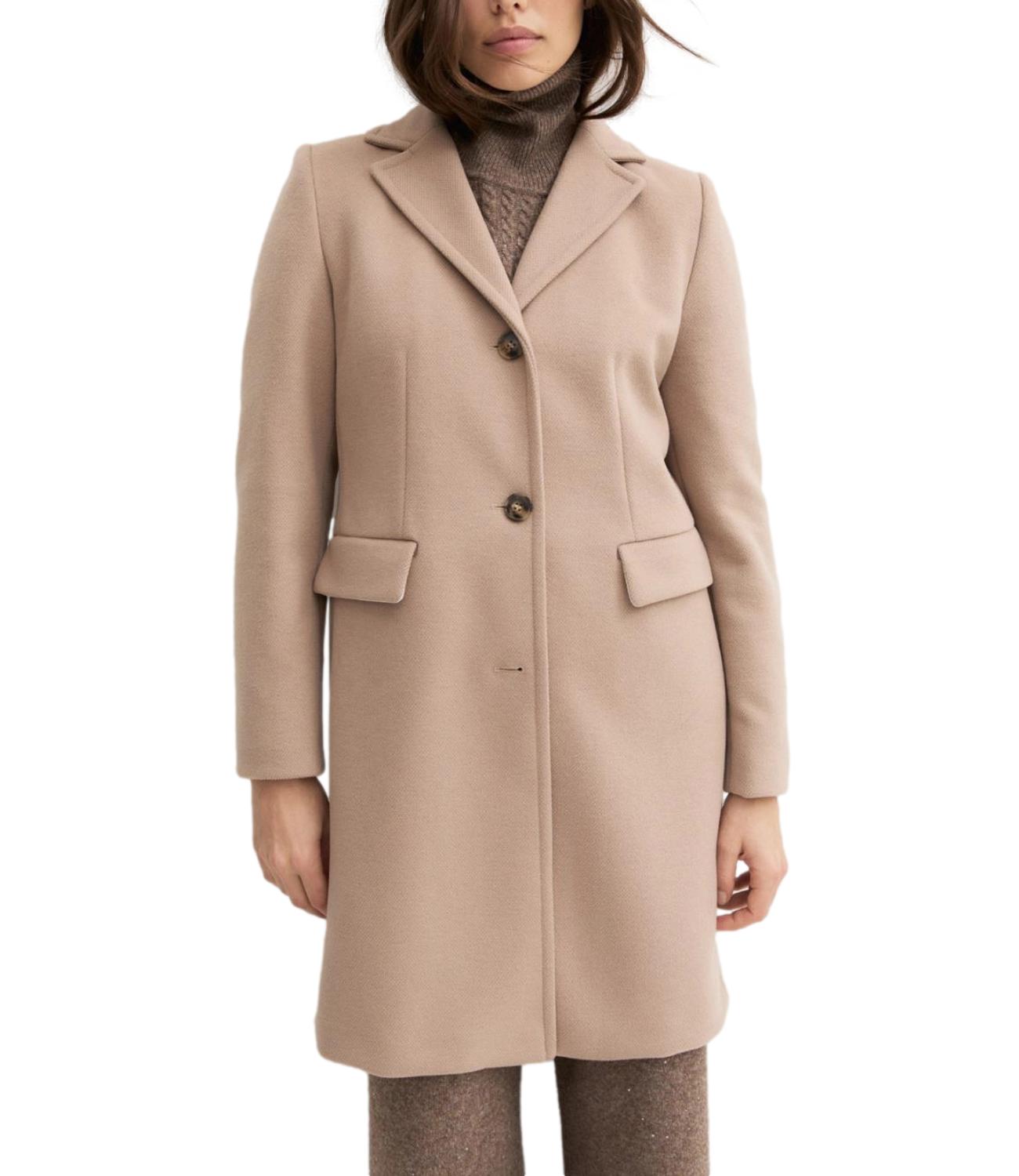 Emme Marella Cappotto Emmstagno Nocciola Donna