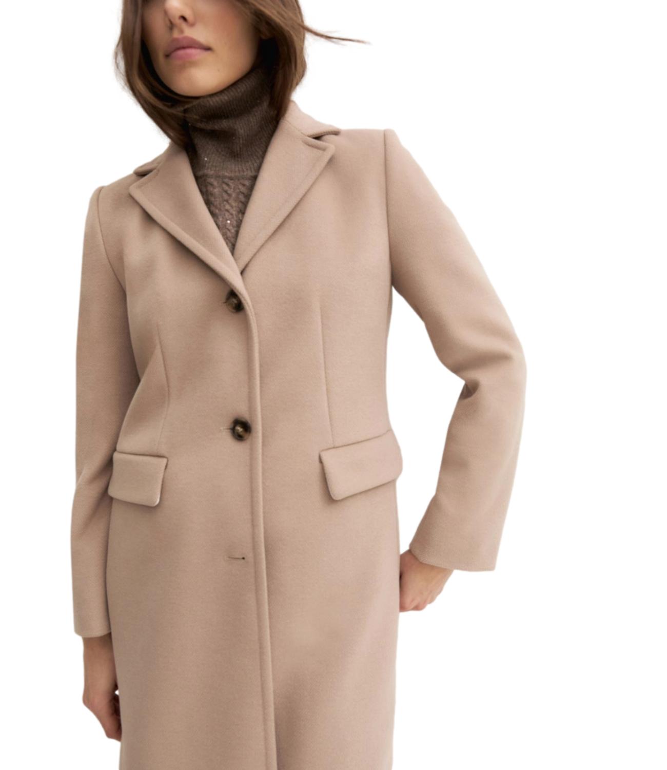 Emme Marella Cappotto Emmstagno Nocciola Donna