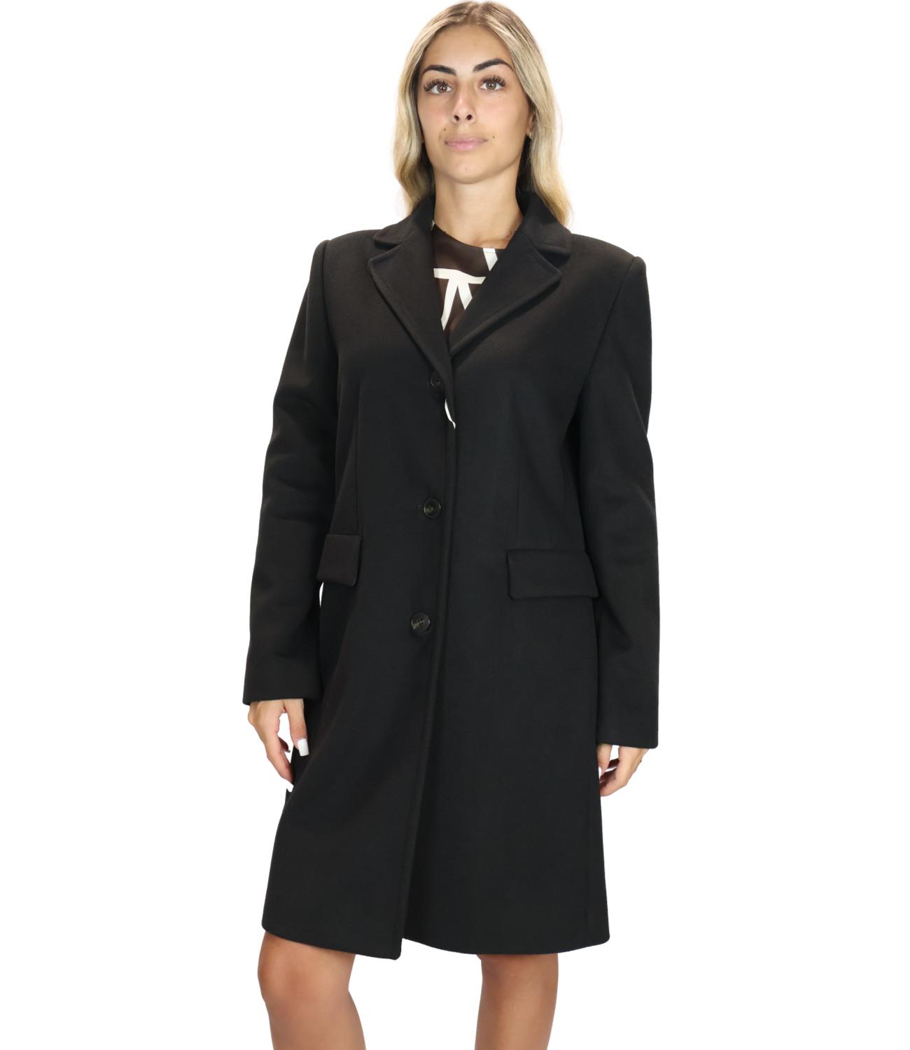 Emme Marella Cappotto Emmstagno Nero Donna