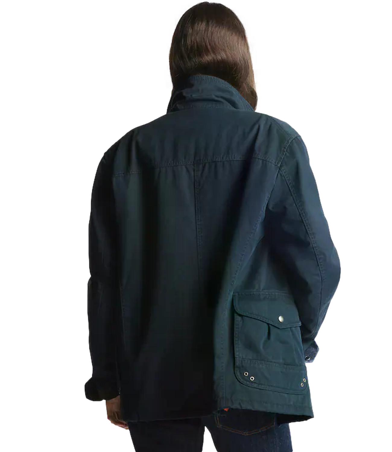 Fay giacca 4 Ganci Washed Archive blu