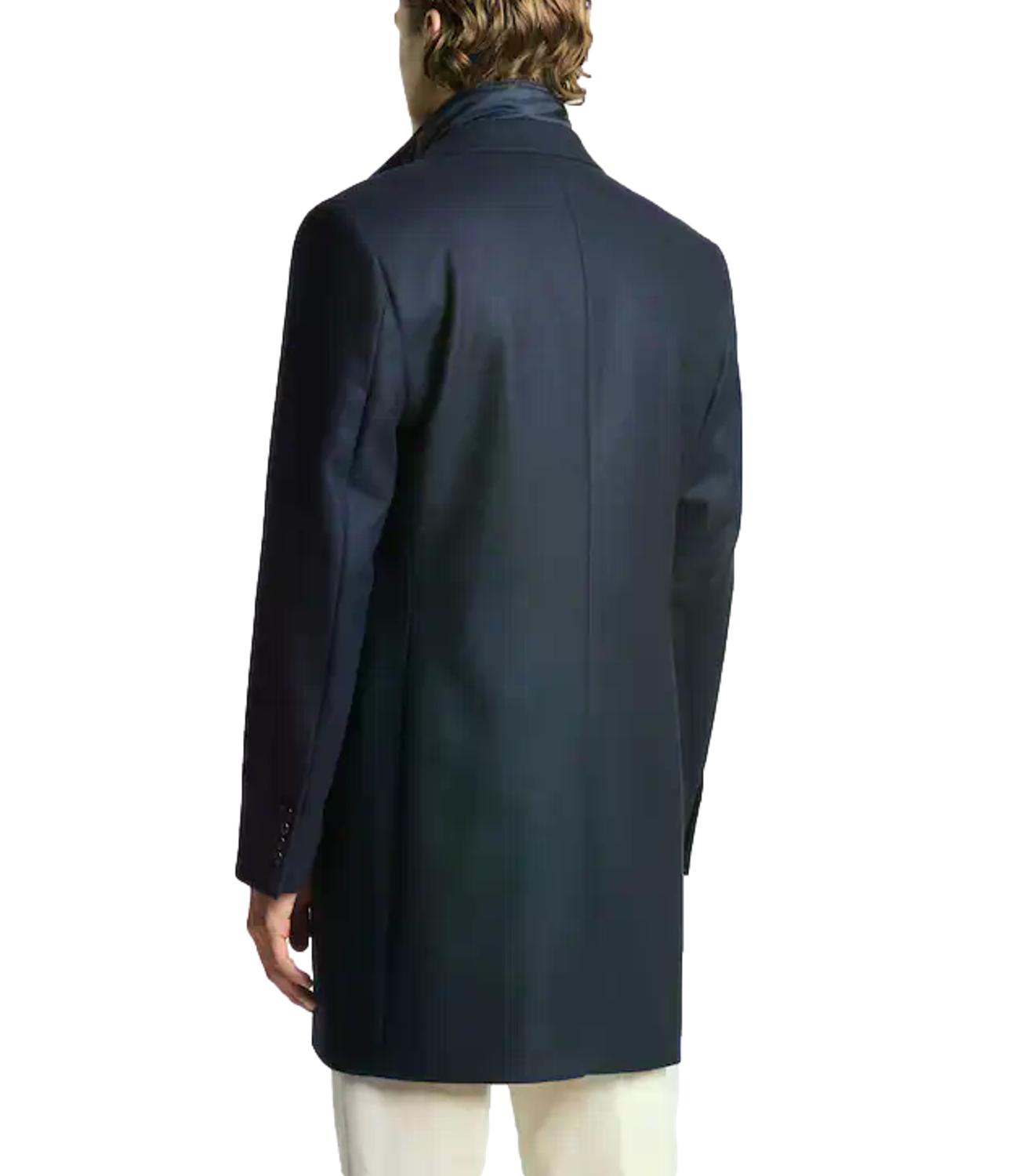 Fay cappotto Double Coat blu uomo