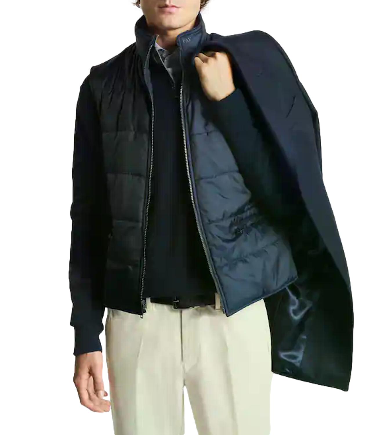Fay cappotto Double Coat blu uomo