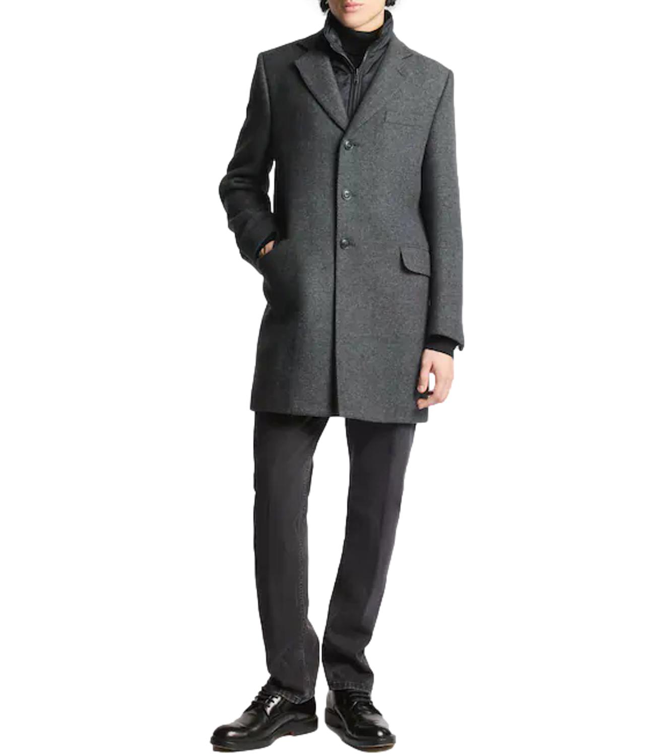 Fay cappotto Double Coat grigio uomo