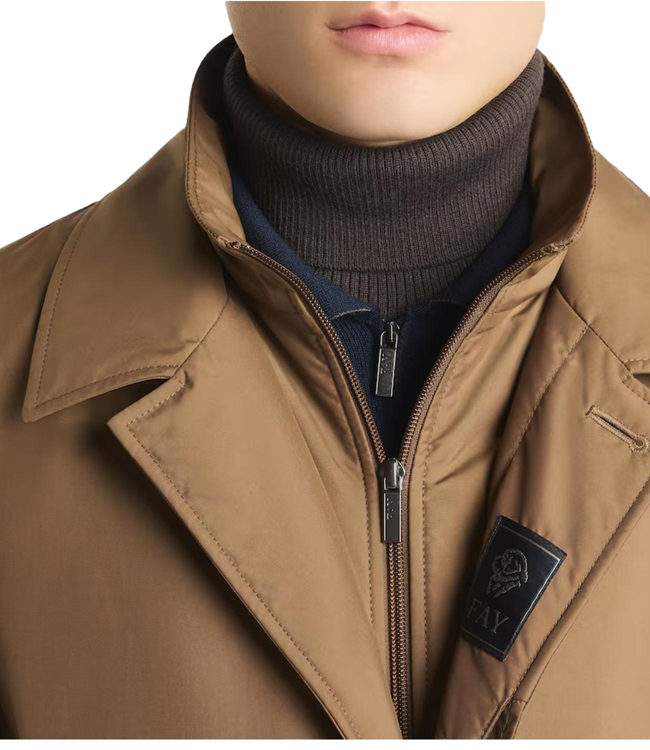 Fay Morning Coat cognac uomo