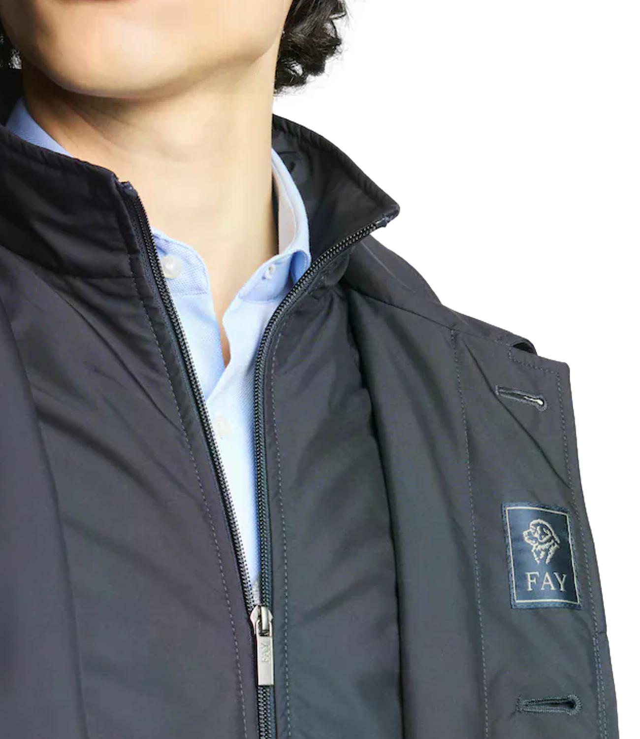 Fay Cappotto Morning coat blu uomo